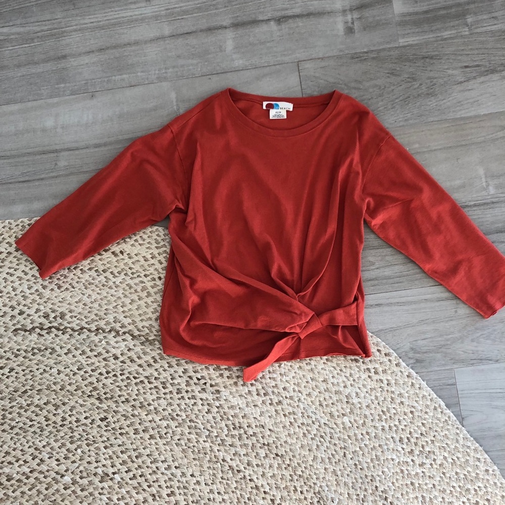 FP Beach knotted lounge top